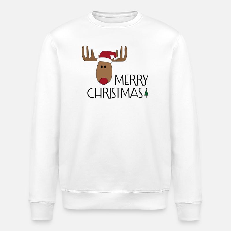 Joyeux Noël - Sweat bio ROLLER Stanley/Stella Unisexe - blanc