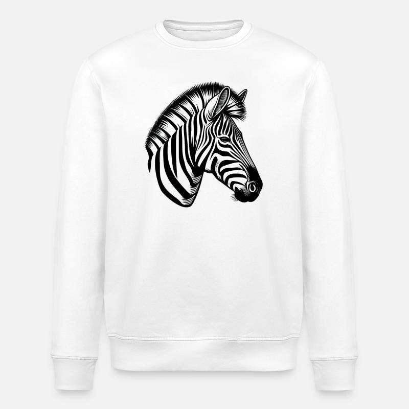Zebra - Stanley/Stella Unisex Bio-Sweatshirt ROLLER - Weiß