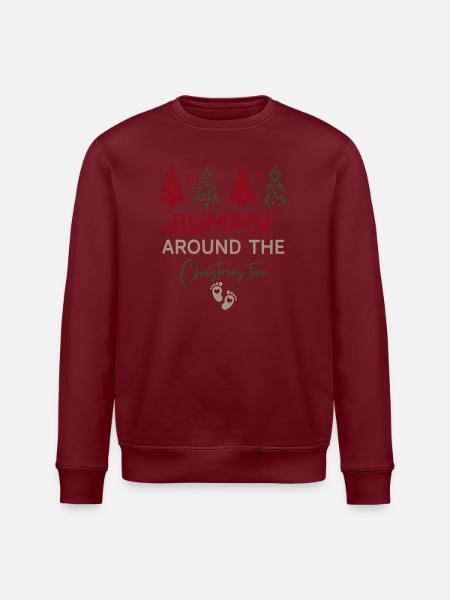 Annonce Grossesse Noël - Sweat bio ROLLER Stanley/Stella Unisexe - blanc