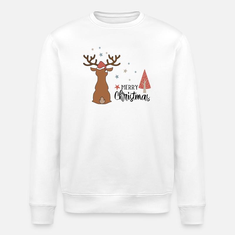 Un design idéal pour Noël - Sweat bio ROLLER Stanley/Stella Unisexe - blanc