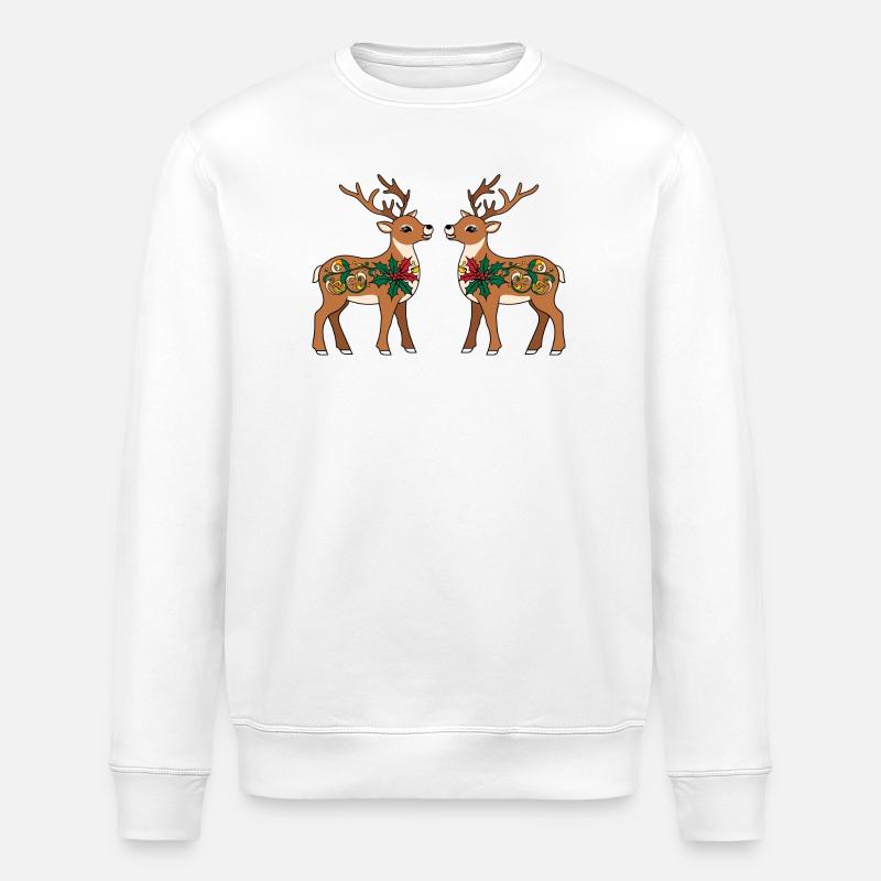 Rentiere - Stanley/Stella Unisex Bio-Sweatshirt ROLLER - Weiß