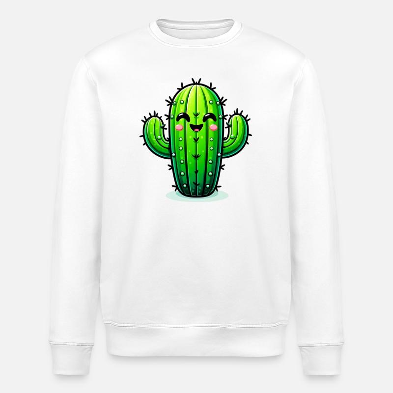 Cactus - Sweat bio ROLLER Stanley/Stella Unisexe - blanc