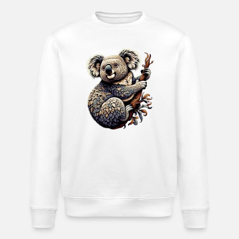 Koala - Sweat bio ROLLER Stanley/Stella Unisexe - blanc