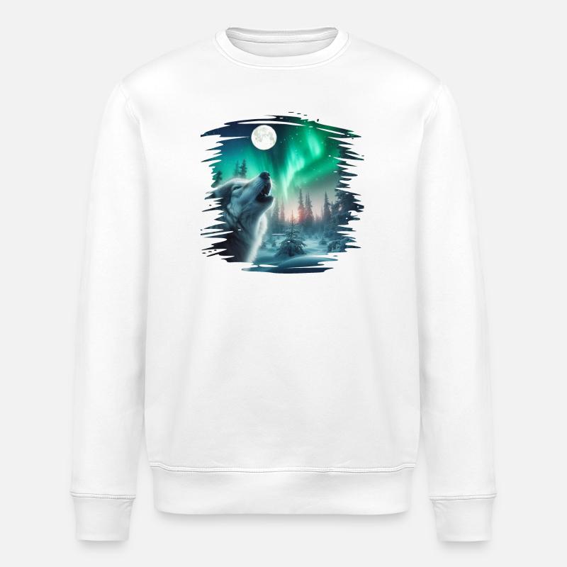 Nordlicht - Stanley/Stella Unisex Bio-Sweatshirt ROLLER - Weiß