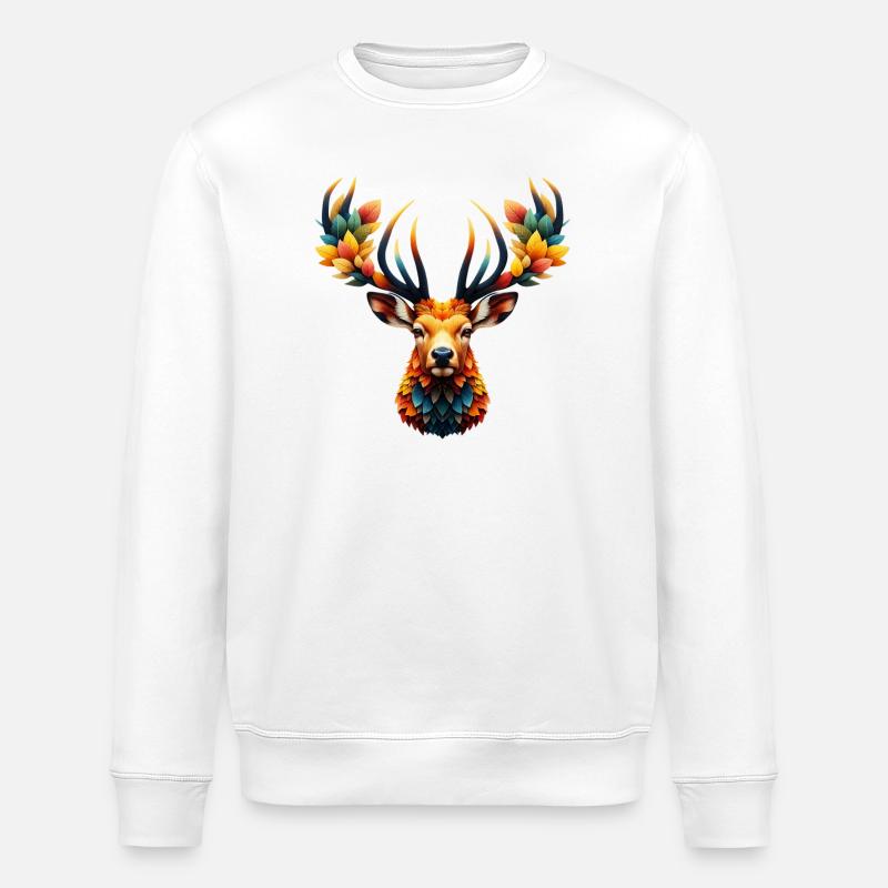 Hirsch - Stanley/Stella Unisex Bio-Sweatshirt ROLLER - Weiß