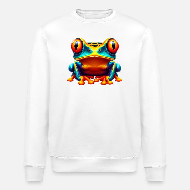 Grenouille - Sweat bio ROLLER Stanley/Stella Unisexe - blanc