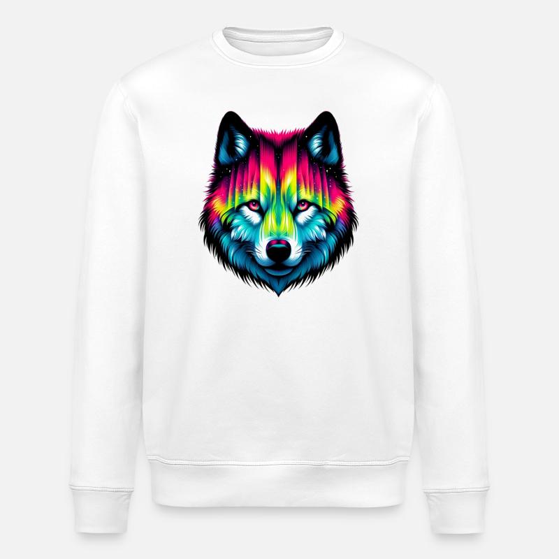 Wolf - Stanley/Stella Unisex Bio-Sweatshirt ROLLER - Weiß