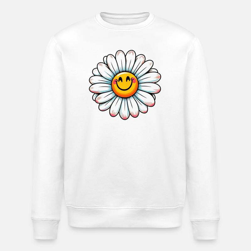 Daisy - Stanley/Stella ROLLER Unisex Organic Sweatshirt - white