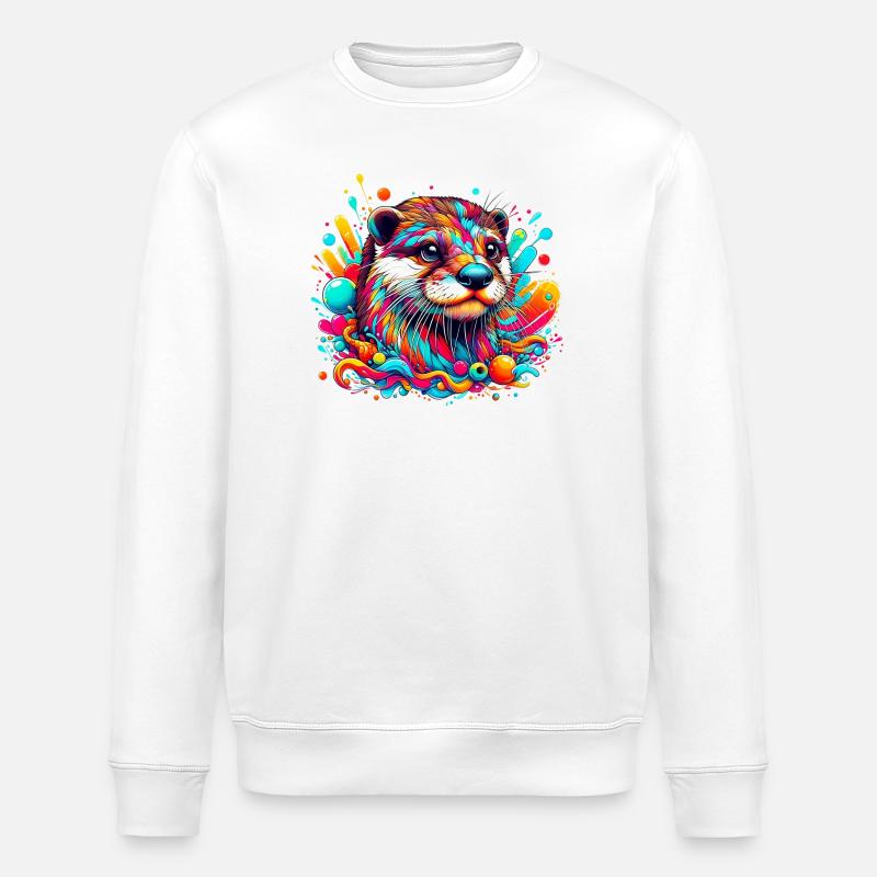 Otter - Stanley/Stella Unisex Bio-Sweatshirt ROLLER - Weiß