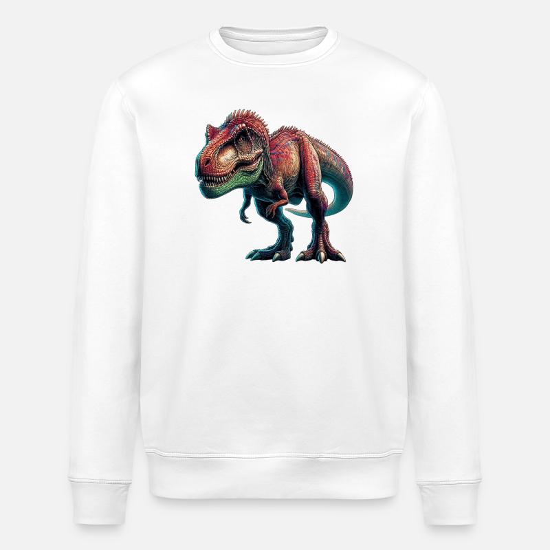 Dinosaure - Sweat bio ROLLER Stanley/Stella Unisexe - blanc
