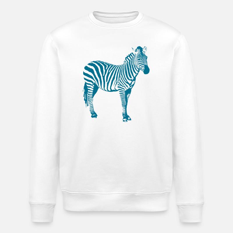 Zebra - Stanley/Stella Unisex Bio-Sweatshirt ROLLER - Weiß
