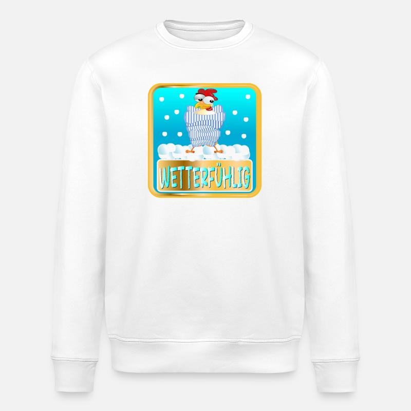 WETTERFÜHLIGKEIT - Stanley/Stella Unisex Bio-Sweatshirt ROLLER - Weiß