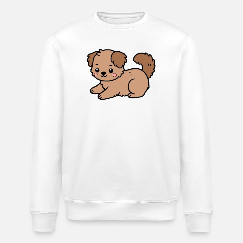 Chien - Sweat bio ROLLER Stanley/Stella Unisexe - blanc