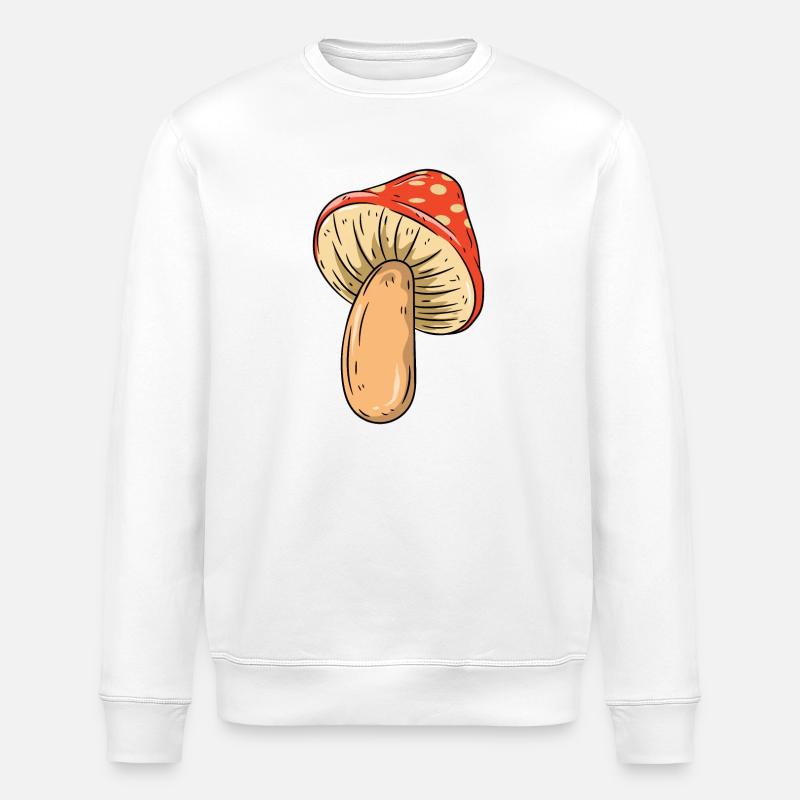 Champignon - Sweat bio ROLLER Stanley/Stella Unisexe - blanc