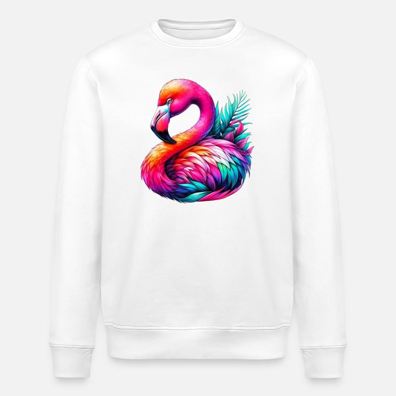 Flamant - Sweat bio ROLLER Stanley/Stella Unisexe - blanc