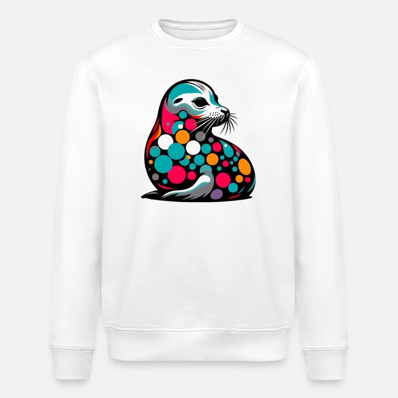 Foca - Felpa ecologica unisex ROLLER di Stanley/Stella - bianco