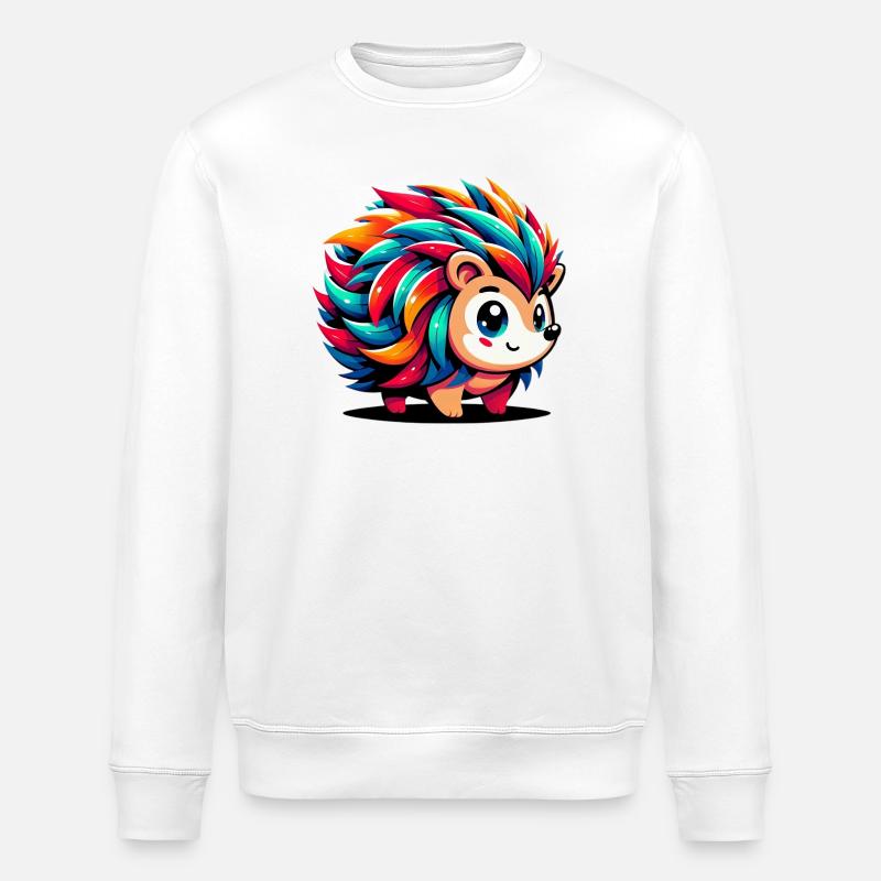 Igel - Stanley/Stella Unisex Bio-Sweatshirt ROLLER - Weiß