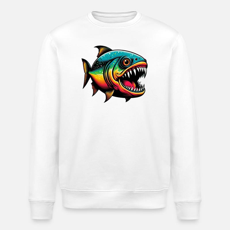 Caribe - Sudadera ecológica unisex ROLLER de Stanley/Stella - blanco