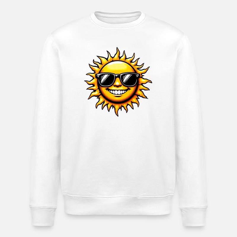 Sonne - Stanley/Stella Unisex Bio-Sweatshirt ROLLER - Weiß