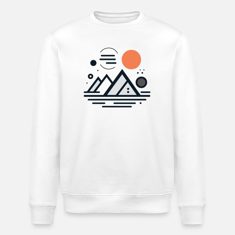 Gebirge - Stanley/Stella Unisex Bio-Sweatshirt ROLLER - Weiß