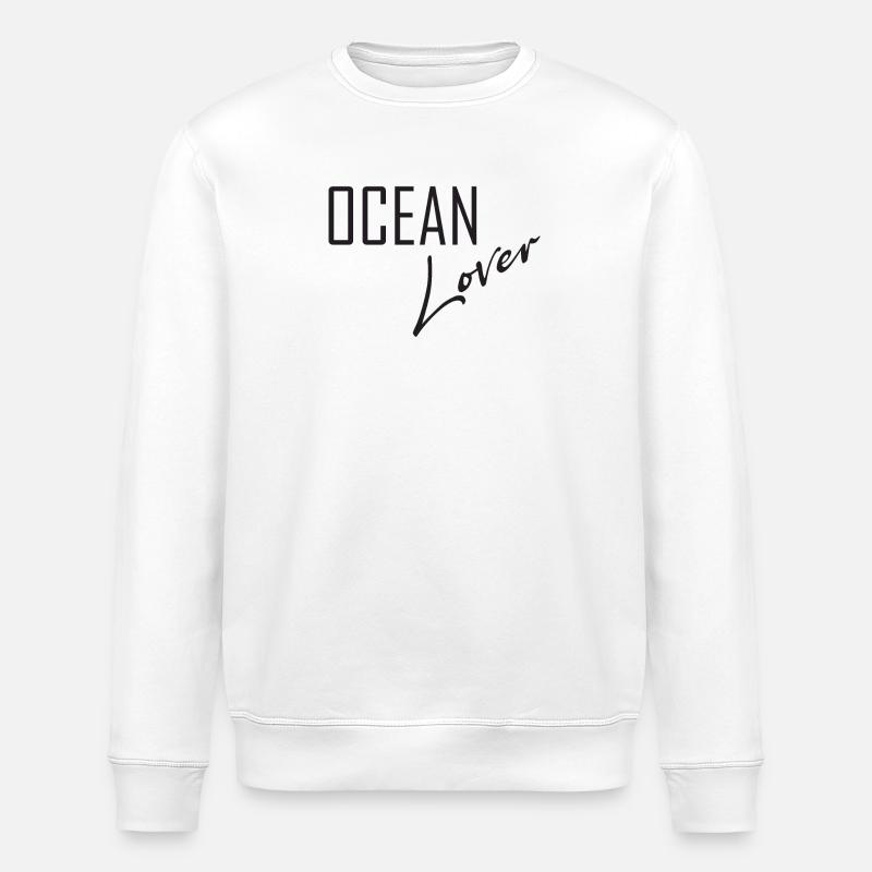 Ocean Lover - Stanley/Stella Unisex Bio-Sweatshirt ROLLER - Weiß
