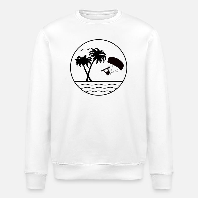 Kite Dreams by the Sea - Stanley/Stella Unisex Bio-Sweatshirt ROLLER - Weiß