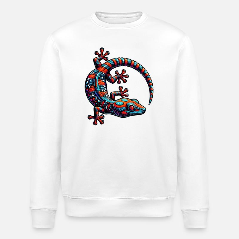 Gecko - Stanley/Stella Unisex Bio-Sweatshirt ROLLER - Weiß