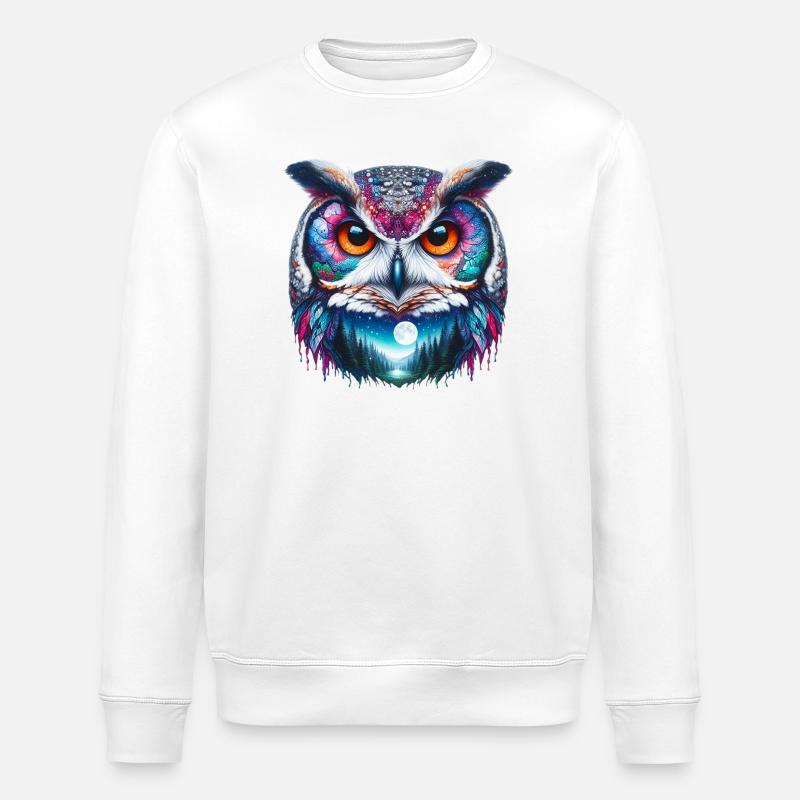 Hibou - Sweat bio ROLLER Stanley/Stella Unisexe - blanc