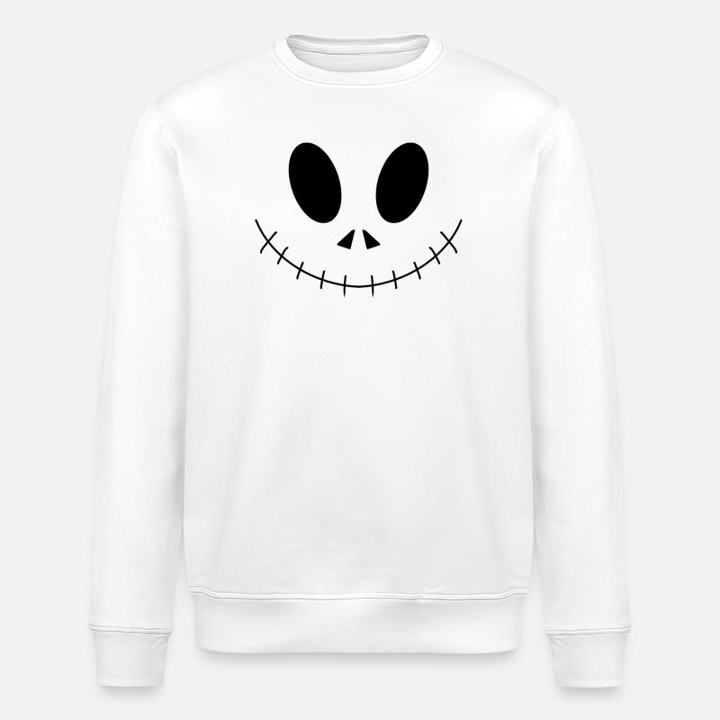 Spooky Face 2/2024 - Stanley/Stella Unisex Bio-Sweatshirt ROLLER - Weiß