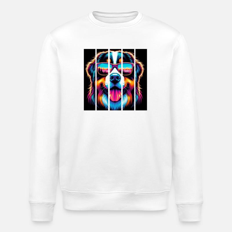 Berner Sennenhund - Stanley/Stella Unisex Bio-Sweatshirt ROLLER - Weiß
