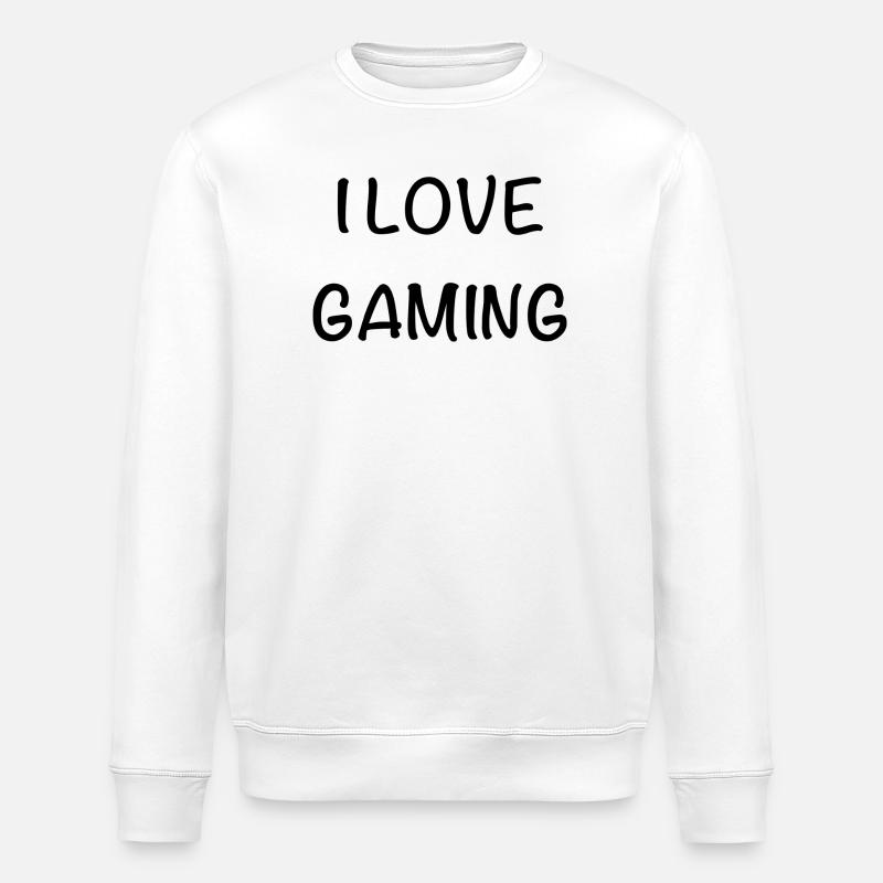 J’adore les jeux - Sweat bio ROLLER Stanley/Stella Unisexe - blanc
