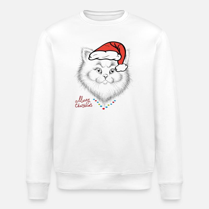 Joyeux Noël - Sweat bio ROLLER Stanley/Stella Unisexe - blanc