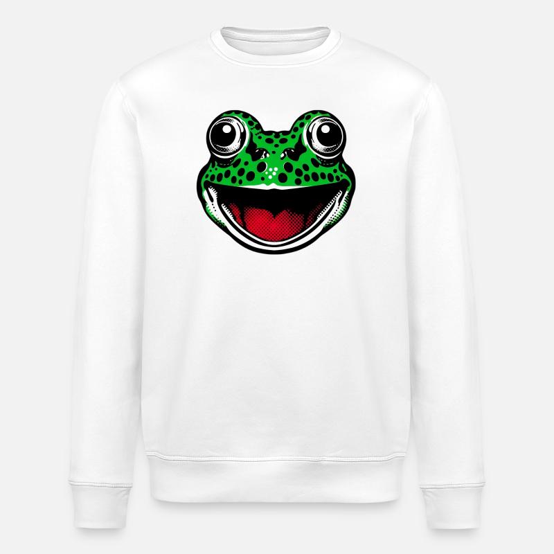 Grenouille - Sweat bio ROLLER Stanley/Stella Unisexe - blanc