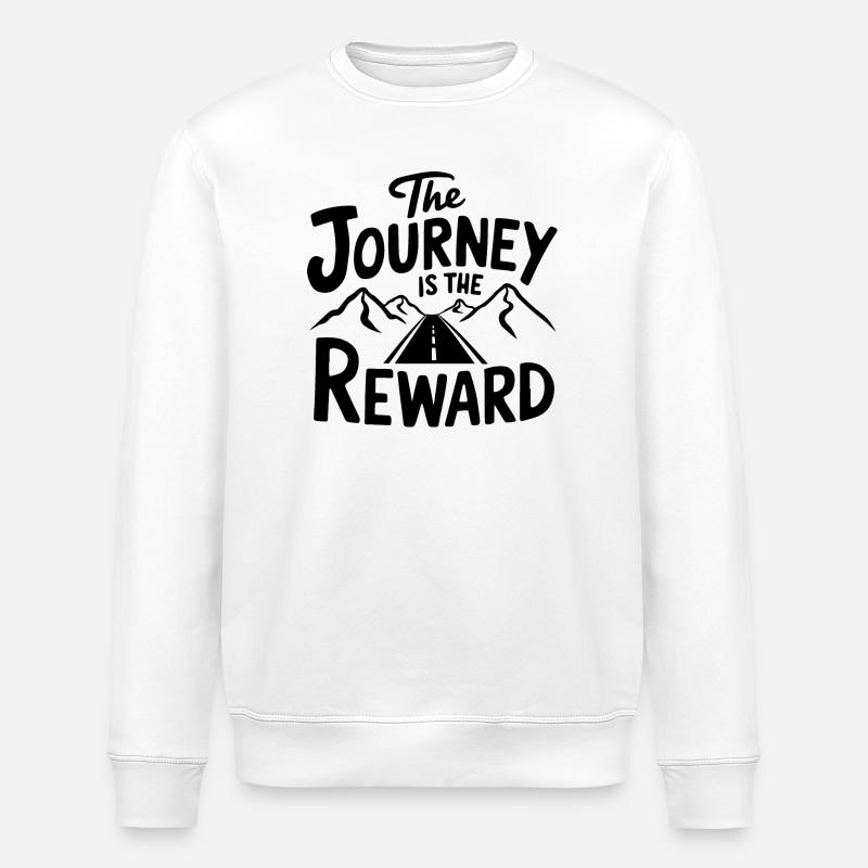 Der Weg ist das Ziel - Stanley/Stella Unisex Bio-Sweatshirt ROLLER - Weiß