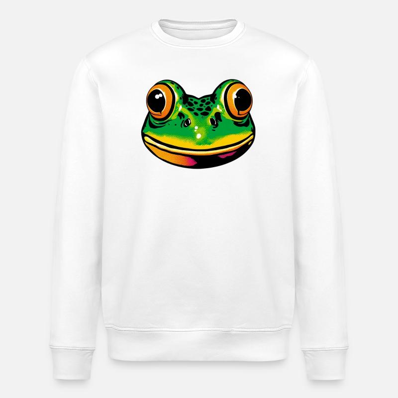 Grenouille - Sweat bio ROLLER Stanley/Stella Unisexe - blanc