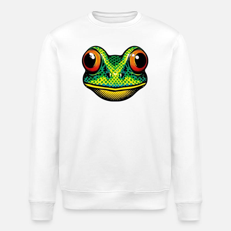 Frog - Stanley/Stella ROLLER Unisex Organic Sweatshirt - white