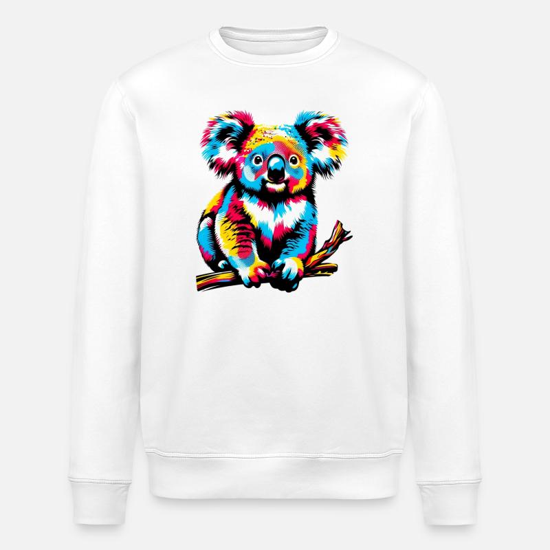 Koala - Stanley/Stella Unisex Bio-Sweatshirt ROLLER - Weiß
