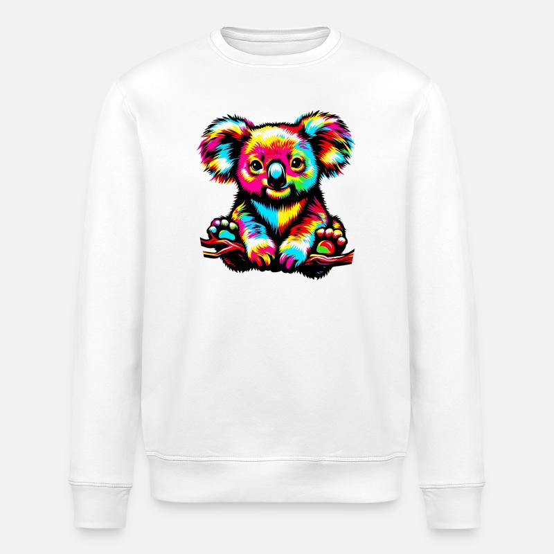 Koala - Sweat bio ROLLER Stanley/Stella Unisexe - blanc