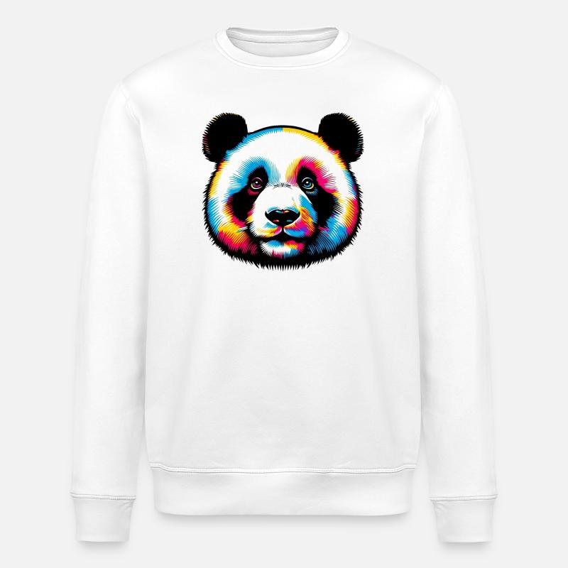 Panda - Sweat bio ROLLER Stanley/Stella Unisexe - blanc