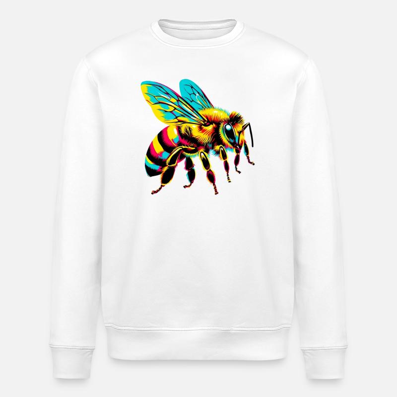 Biene - Stanley/Stella Unisex Bio-Sweatshirt ROLLER - Weiß