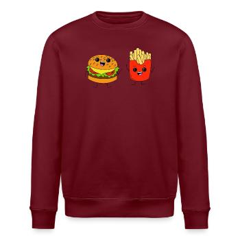 Burger & Fries - Stanley/Stella Unisex Bio-Sweatshirt ROLLER - Weiß - Vorne - Nik (191cm)
