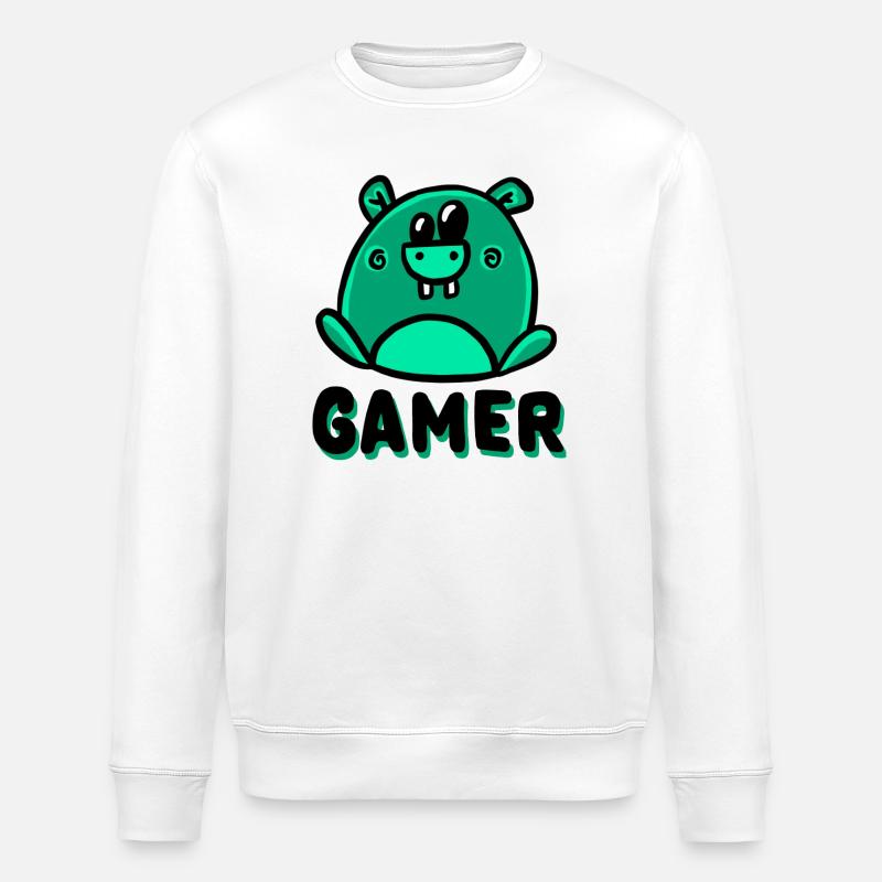 Nini Gamer - Stanley/Stella Unisex Bio-Sweatshirt ROLLER - Weiß