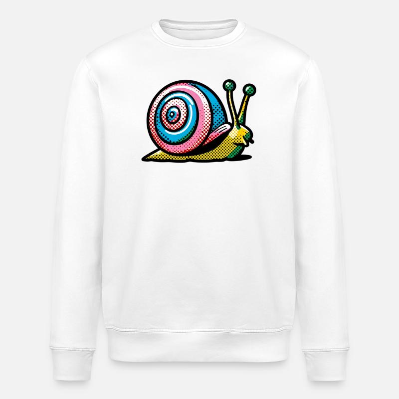 Escargot - Sweat bio ROLLER Stanley/Stella Unisexe - blanc