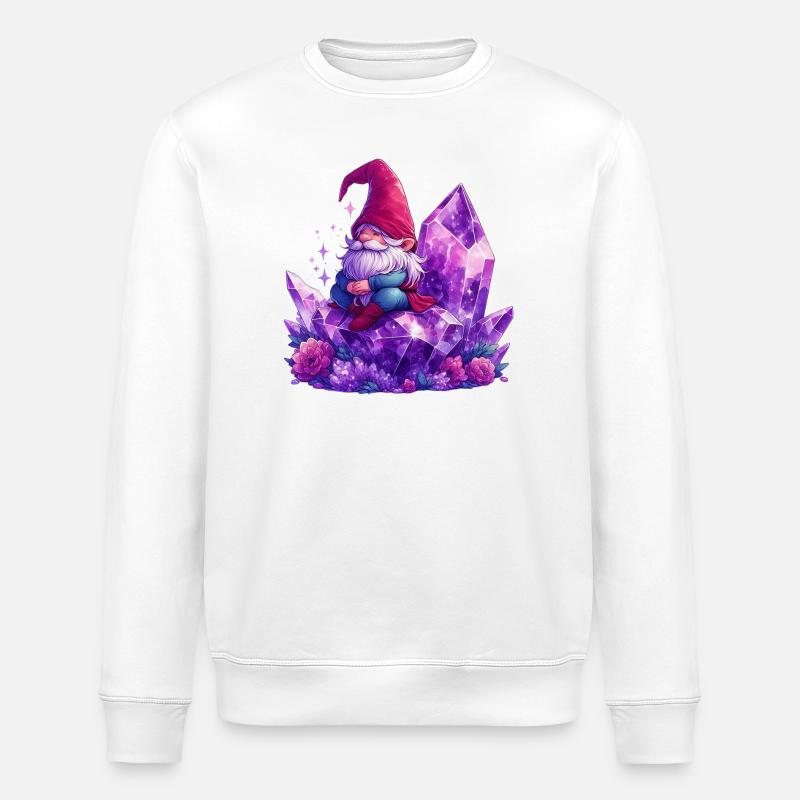 Gnom - Stanley/Stella Unisex Bio-Sweatshirt ROLLER - Weiß