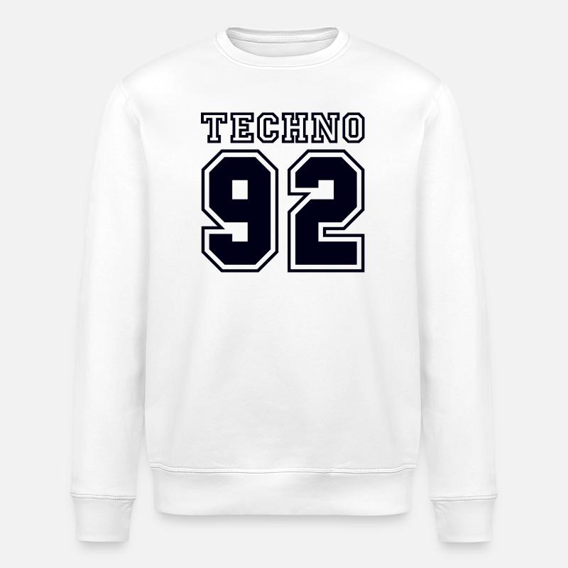 TECHNO 92 - Stanley/Stella Unisex Bio-Sweatshirt ROLLER - Weiß