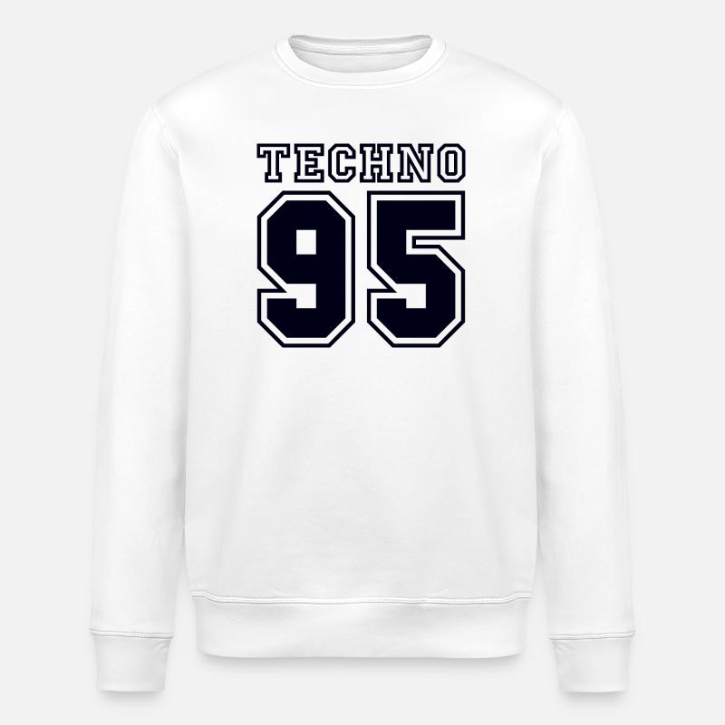 TECHNO 95 - Stanley/Stella Unisex Bio-Sweatshirt ROLLER - Weiß