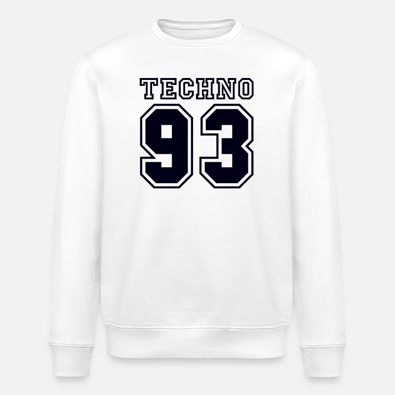 TECHNO 93 - Stanley/Stella ROLLER Unisex Organic Sweatshirt - white