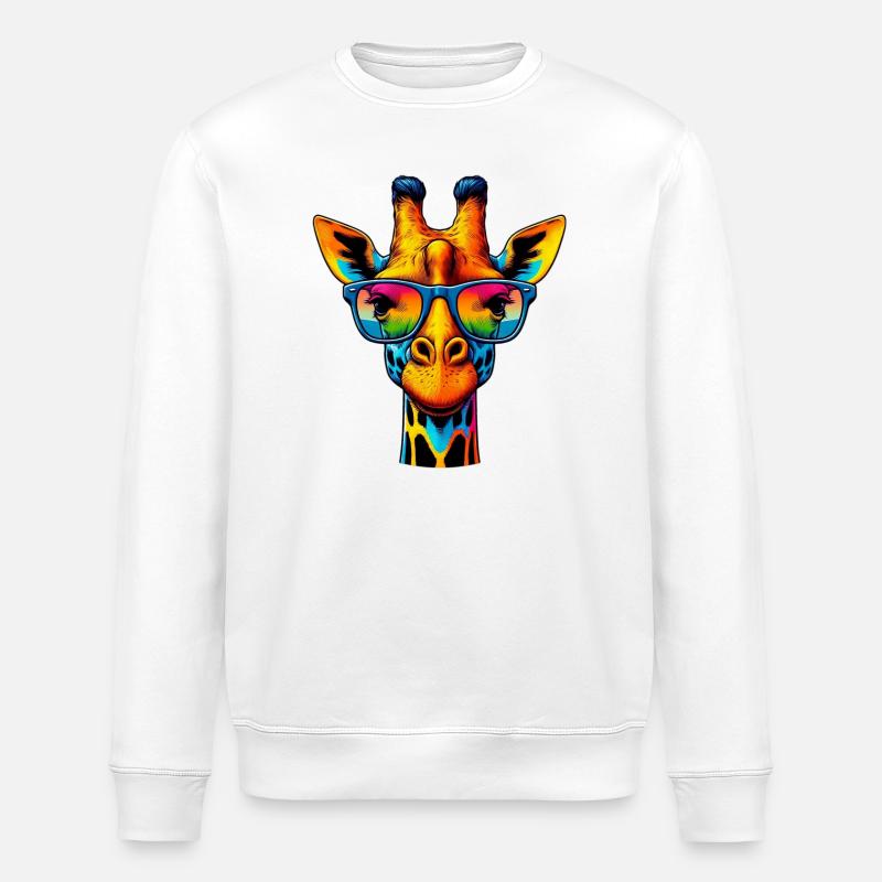 Giraffe - Stanley/Stella Unisex Bio-Sweatshirt ROLLER - Weiß