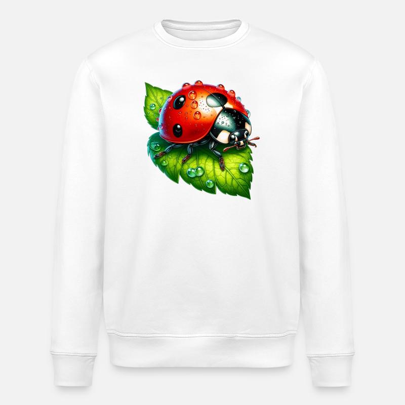 Marienkäfer - Stanley/Stella Unisex Bio-Sweatshirt ROLLER - Weiß