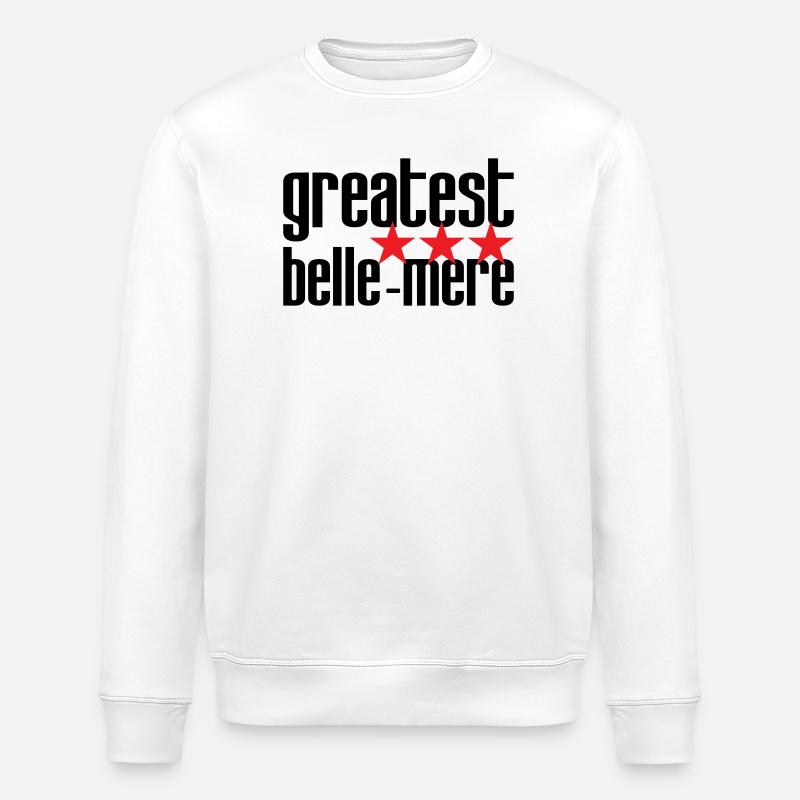 Meilleure Belle-Mère du Monde - Sweat bio ROLLER Stanley/Stella Unisexe - blanc
